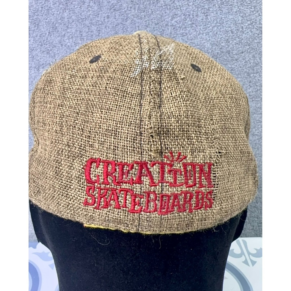 RARE Creation Skateboards Grassroots California Limited Ed Flat Brim Hat 7 1/8 - Picture 9 of 16